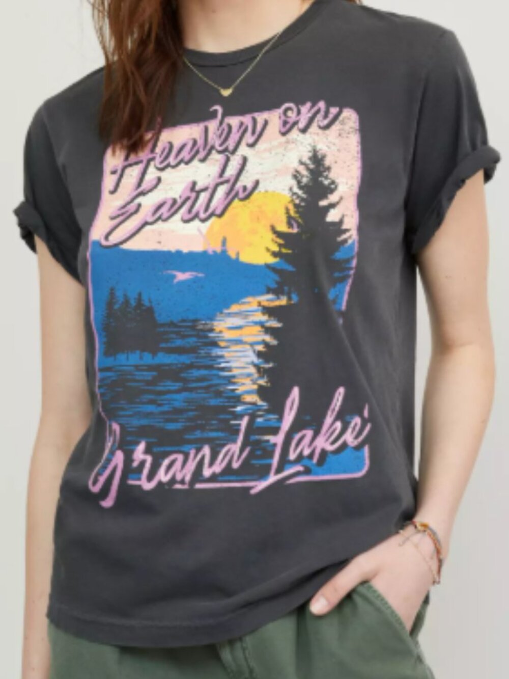 Anthropolgie x Midnight Rider Grand Lake Graphic Tee